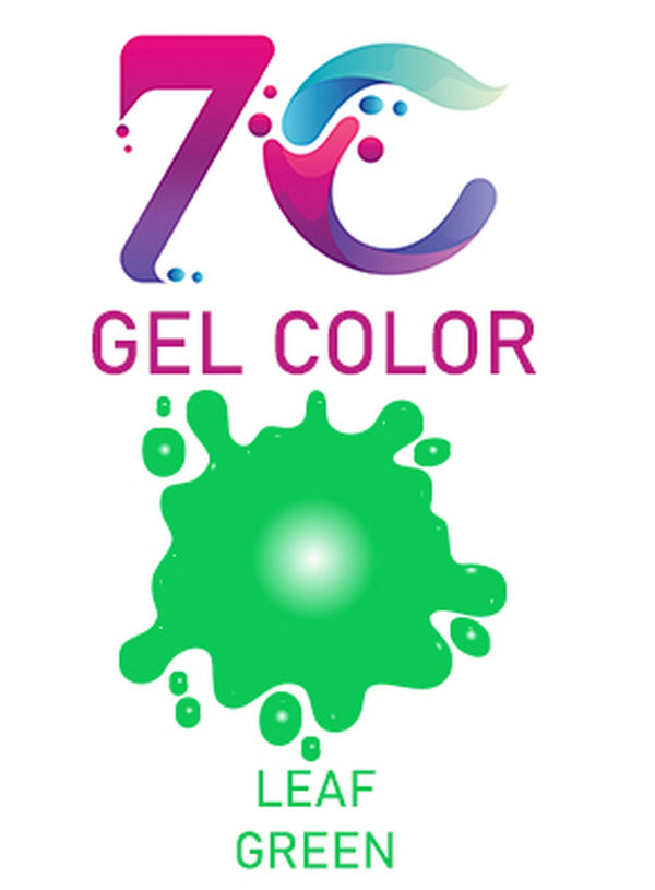 7C Edible Gel Color Food Colouring for Icing, Cakes Decor, Baking, Fondant Colours - Leaf Green
