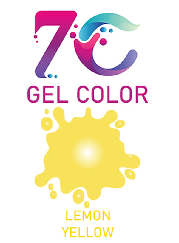 7C Edible Gel Color Food Colouring for Icing, Cakes Decor, Baking, Fondant Colours - Lemon Yellow