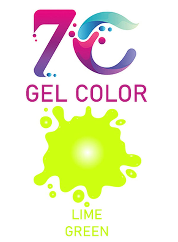 7C Edible Gel Color Food Colouring for Icing, Cakes Decor, Baking, Fondant Colours - Lime Green