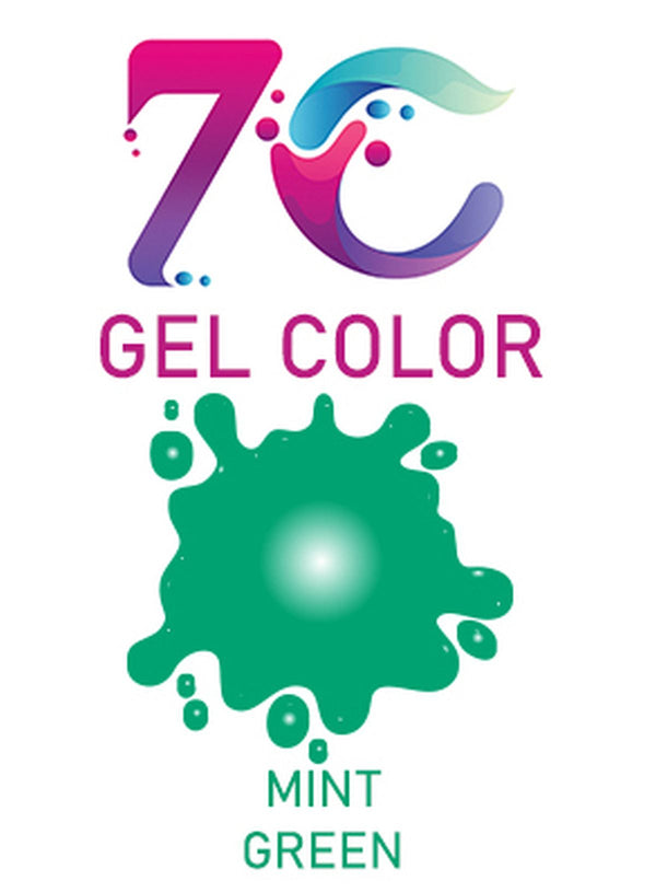 7C Edible Gel Color Food Colouring for Icing, Cakes Decor, Baking, Fondant Colours - Mint Green