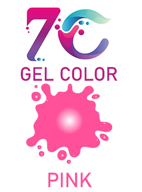 7C Edible Gel Color Food Colouring for Icing, Cakes Decor, Baking, Fondant Colours - Pink