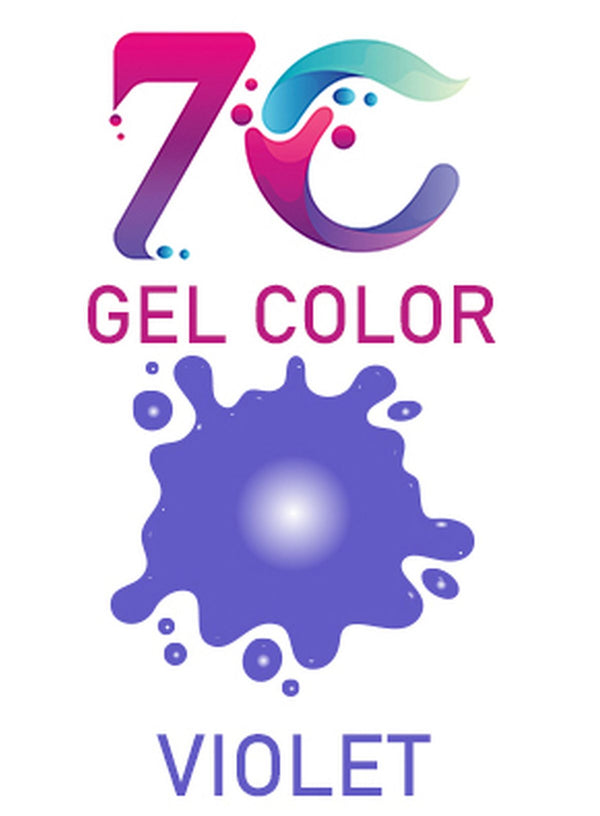 7C Edible Gel Color Food Colouring for Icing, Cakes Decor, Baking, Fondant Colours - Violet