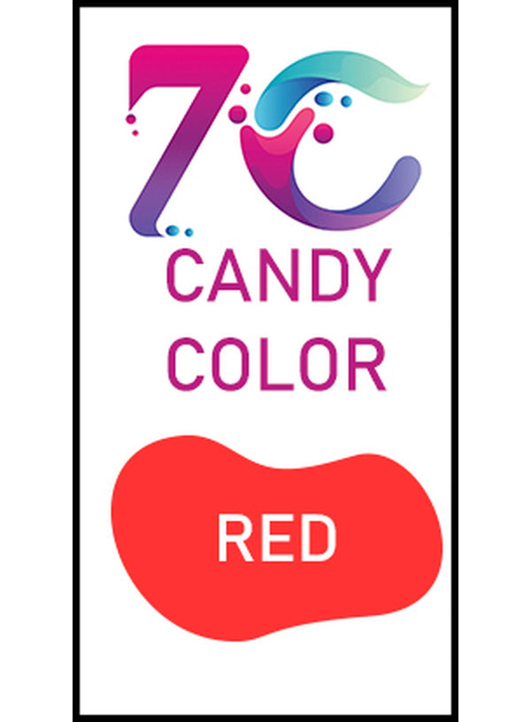 7C Edible Oil Candy Color Food Colouring for Icing, Cakes Decor, Baking, Fondant Colours – Red
