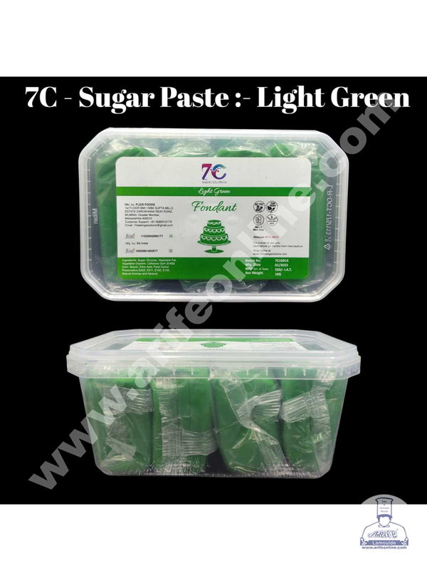 7C Fondant - Light Green (1 KG)