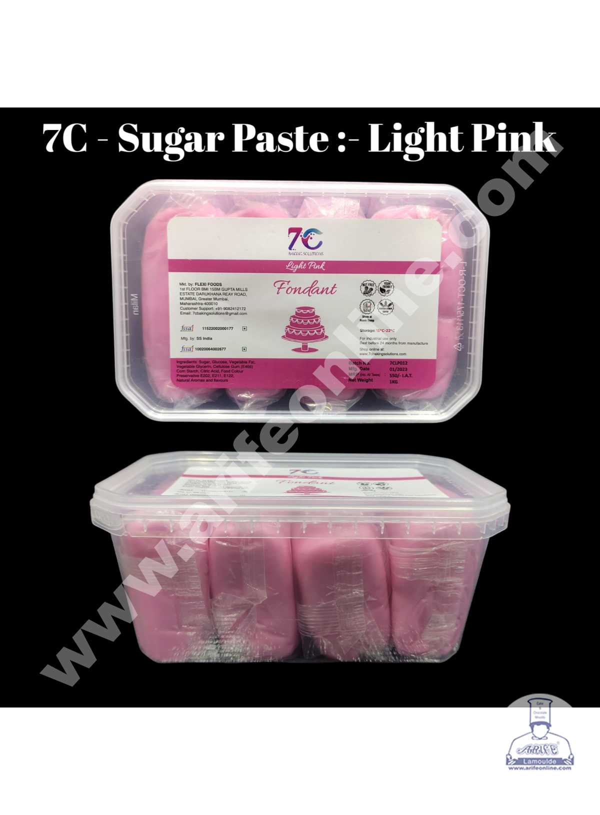 7C Fondant - Light Pink (1 KG) – Arife Online Store