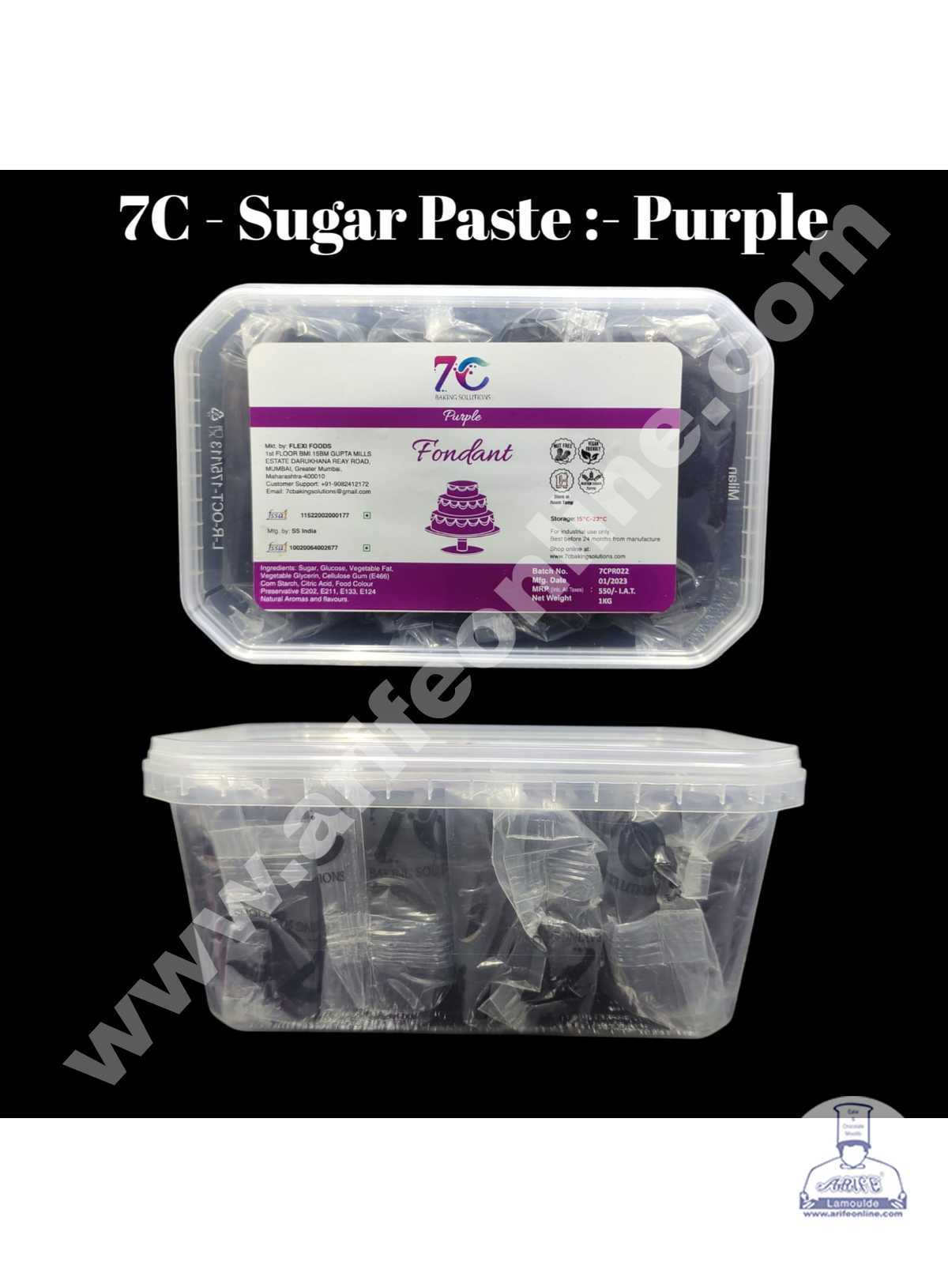 7C Fondant - Purple (1 KG) – Arife Online Store