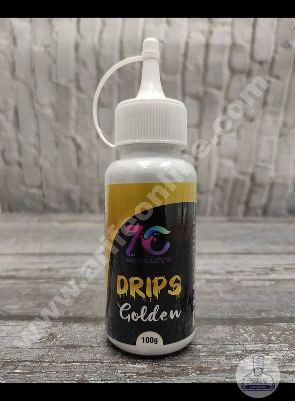 7C Edible Drips for Cakes Decoration - Gold ( 100 gm )