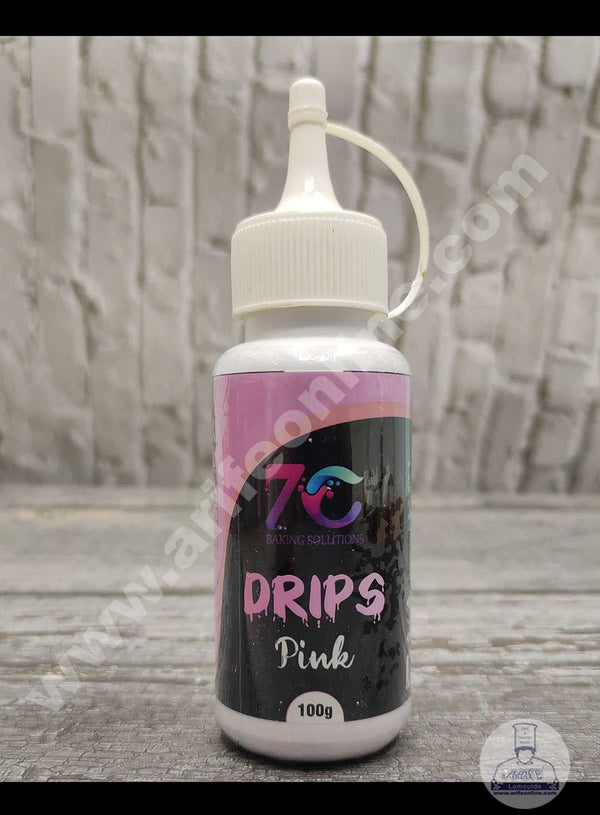 7C Edible Drips for Cakes Decoration - Pink( 100 gm )