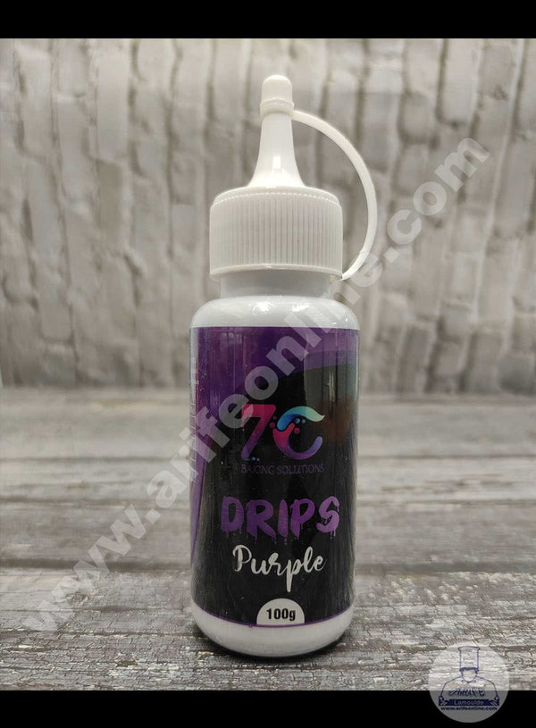 7C Edible Drips for Cakes Decoration - Purple( 100 gm )