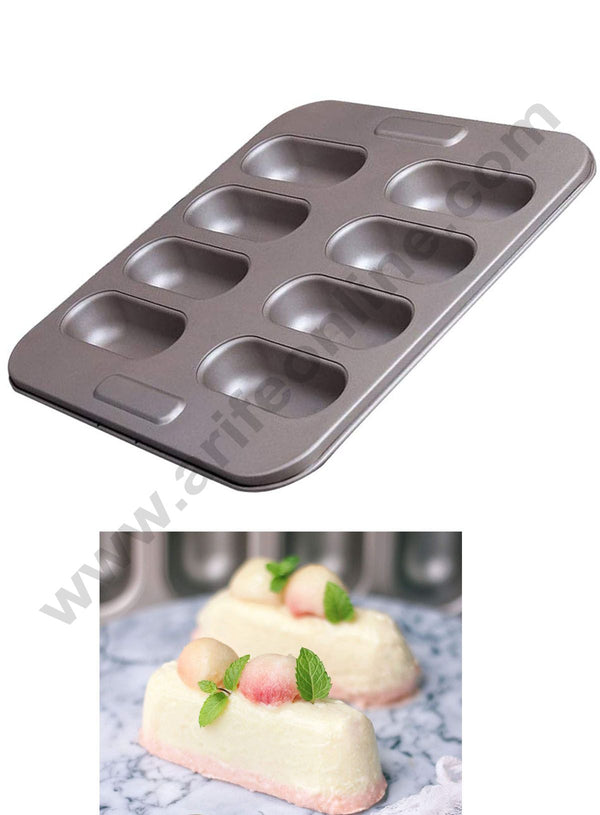 8 Cavity Non Stick Mini Hotdog Shaped Cake Pan, Bread Mold