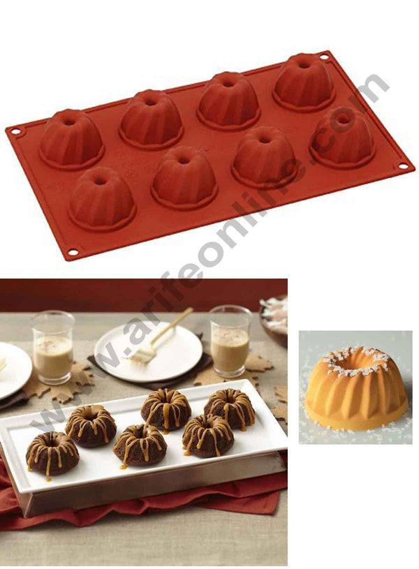 8 cavity Mini Guglhupf moulds SBSM-2002