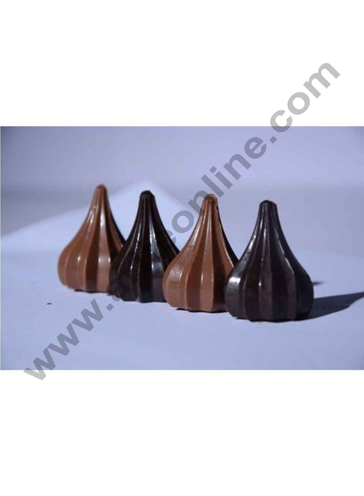 Cake Decor Modak Shape 8 Cavity Chocolate Mould, Silicone Molds for Chocolate, Chocolate Silicone Moulds, Silicon Brown Chocolate Moulds for Ganesh Chaturti Festivals