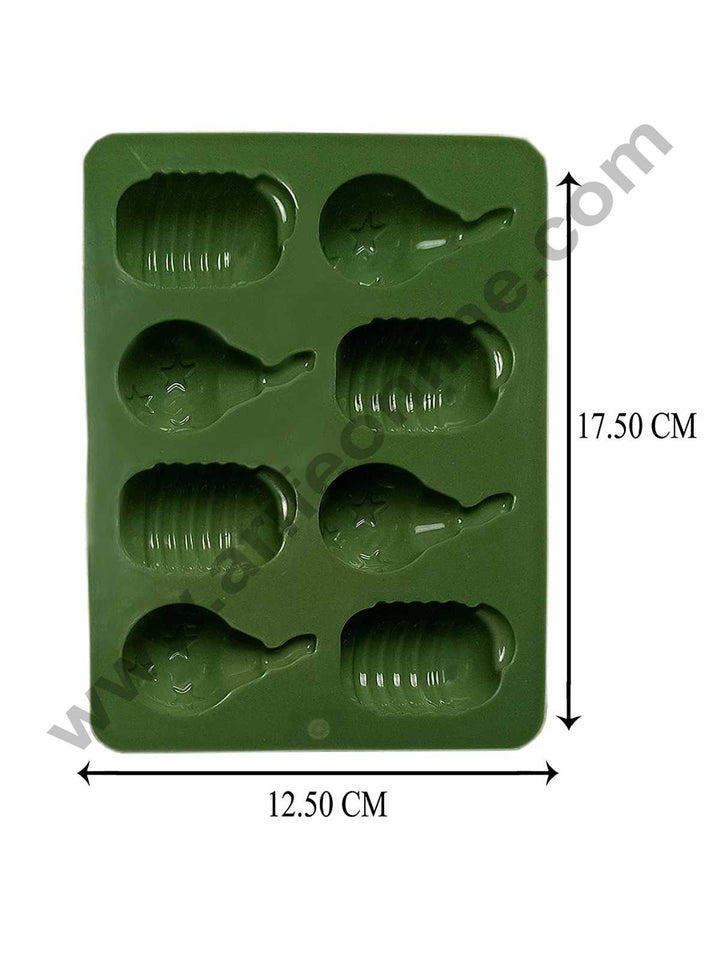 Cake Decor 8 Cavity Anar and Sutli Rassi Bomb Shape Mold Silicone Chocolate Mould