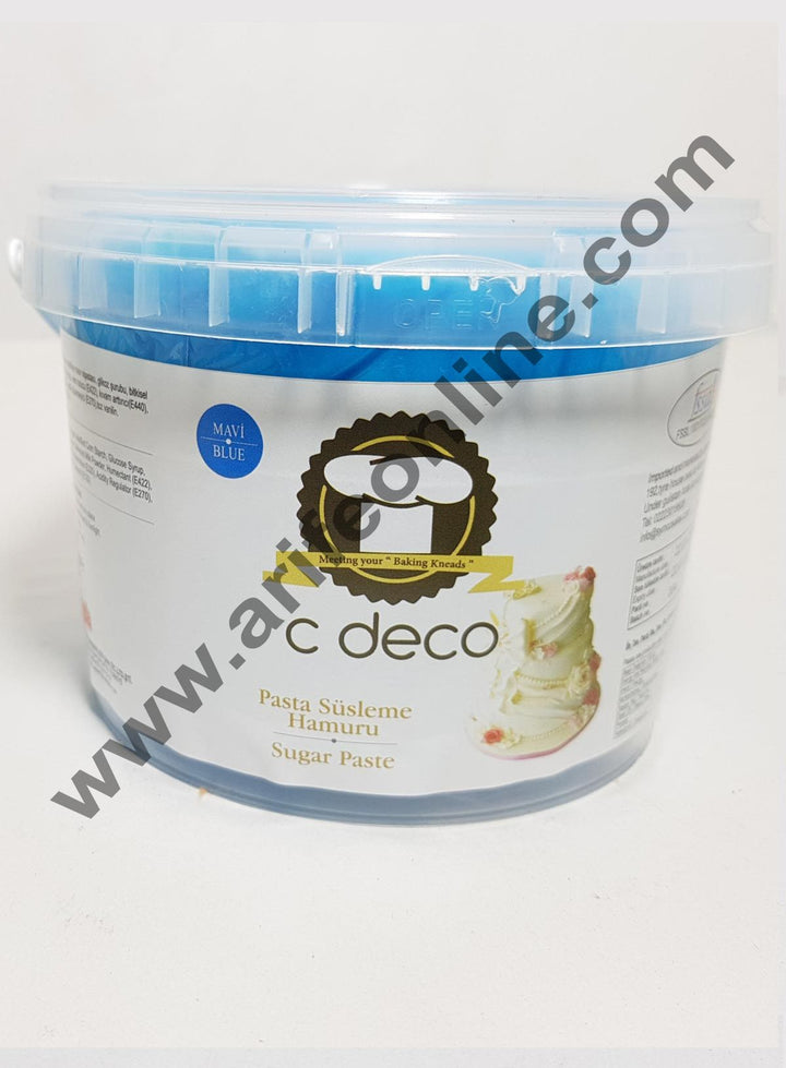 C Deco Sugar Paste (Fondant)-Blue 1KG