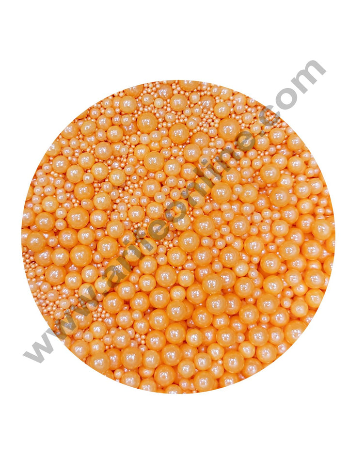 Cake Decor Sugar Candy - Mix Size Orange Balls Candy