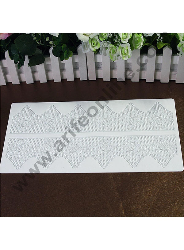 Cake Decor Silicone Mold Fondant Silicone Lace Mat Cake Edge Decoration Cake Decorating Pastry Tools Baking Mat Pad Sheet