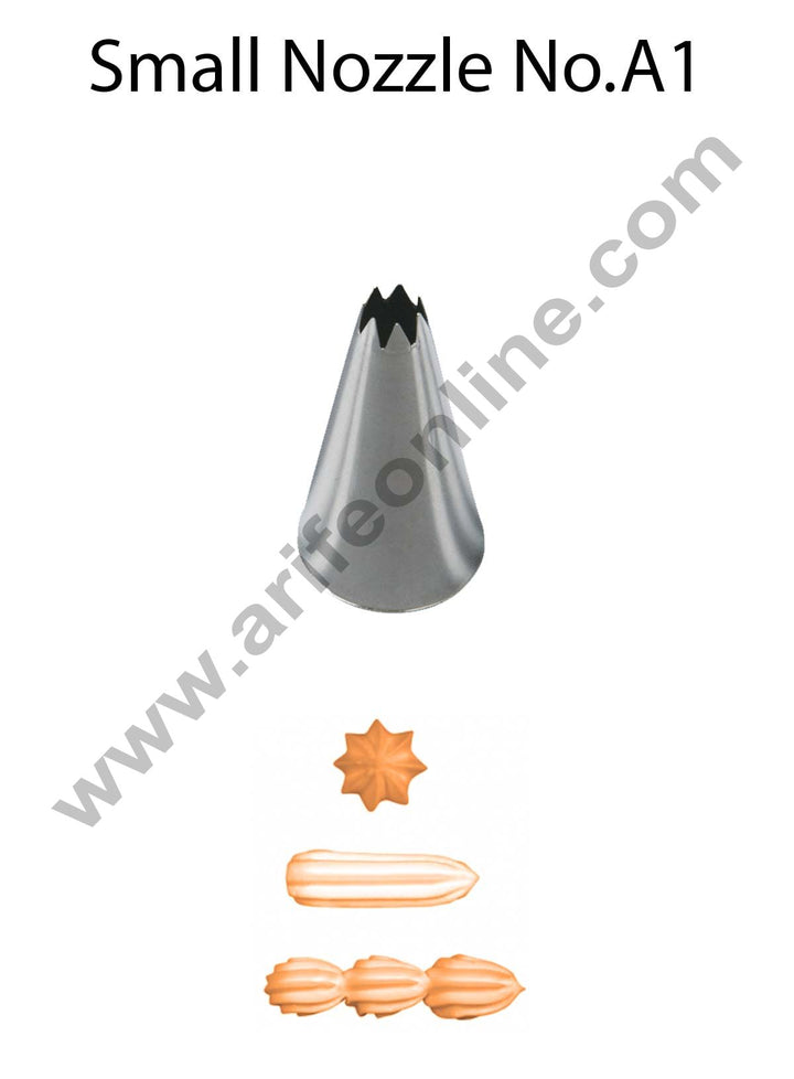 Cake Decor Small Nozzle - No. A1 Open Star Piping Nozzle