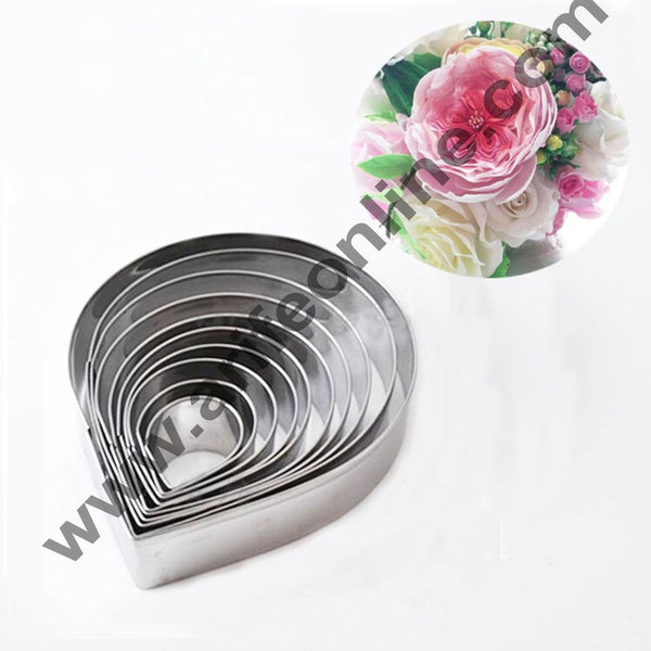 Cake Decor 11 Pcs Big Rose Petal Cutter Set Bakeware Mould Biscuit Mould Set Sugar Arts Fondant Cake Decoration Tools