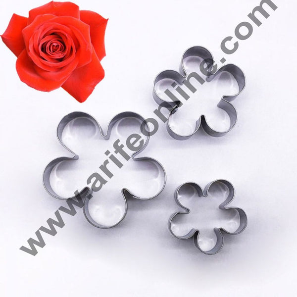 Cake Decor 3 Pcs New Rose Petal Flower Cutter Set Bakeware Mould Biscuit Mould Set Sugar Arts Fondant Cake Decoration Tools