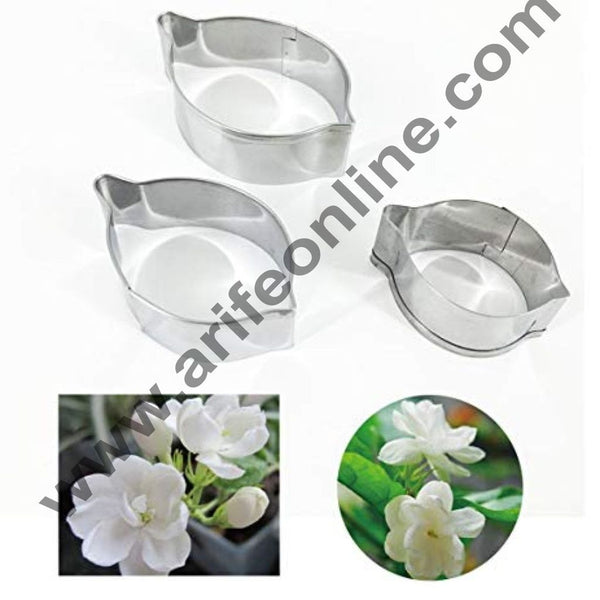 Cake Decor 3 Pcs Jasmine Flower Petal Cutter Set Bakeware Mould Biscuit Mould Set Sugar Arts Fondant Cake Decoration Tools