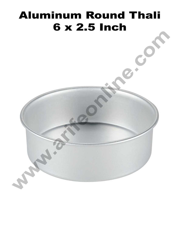 Cake Decor Round Aluminum Cake Mould Thali 6 in x 2.5in