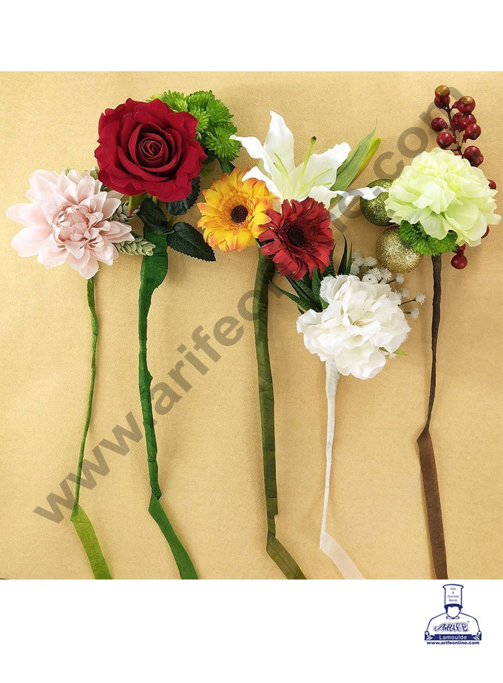 Cake Decor Artificial Flower Floral Tape Stamen Wrapping Florist Tape Self-Adhesive Bouquet Floral Stem Tape - White