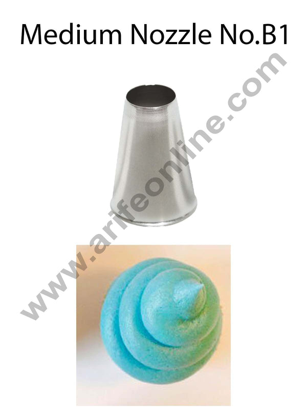 Cake Decor Medium Nozzle - No. B1 Round Piping Nozzle