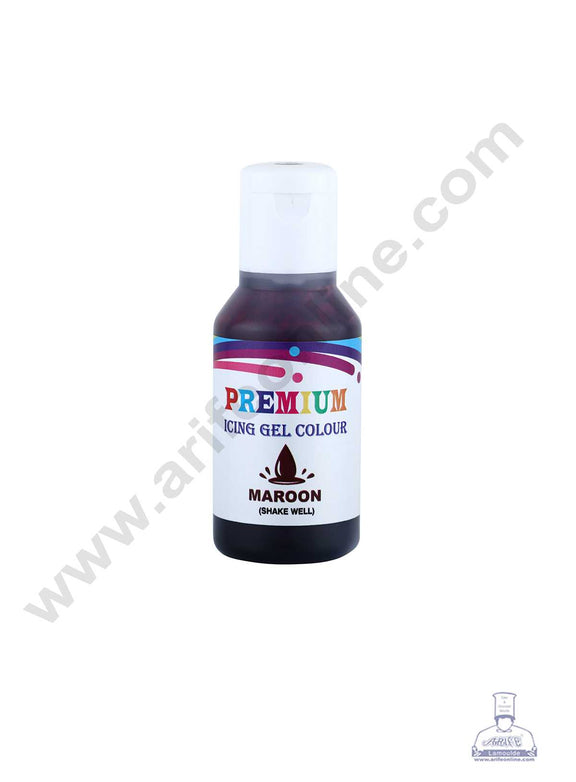 Home Bake Haven Premium Icing Gel Colour - Maroon (20g)