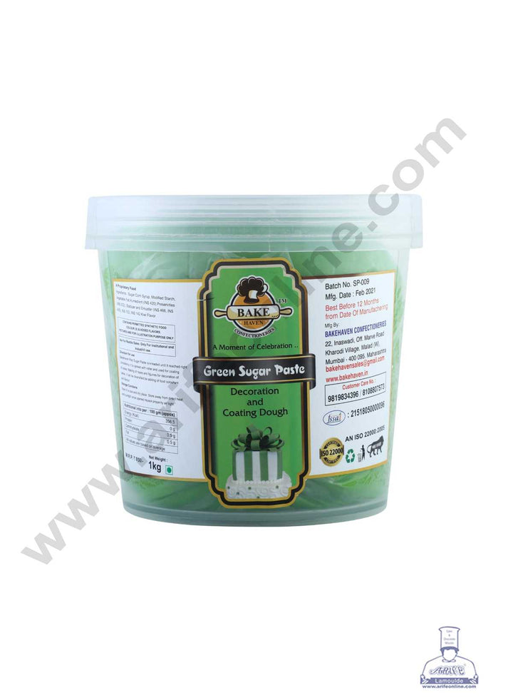 Bake Haven Sugar Paste 1 Kg - Green