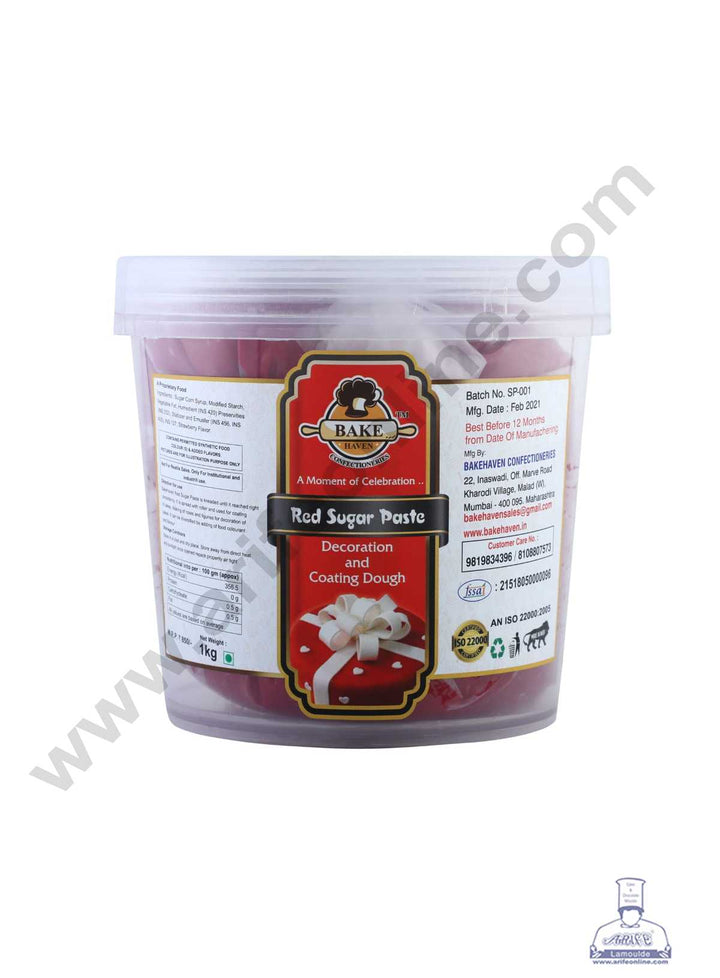 Bake Haven Sugar Paste 1 Kg - Red