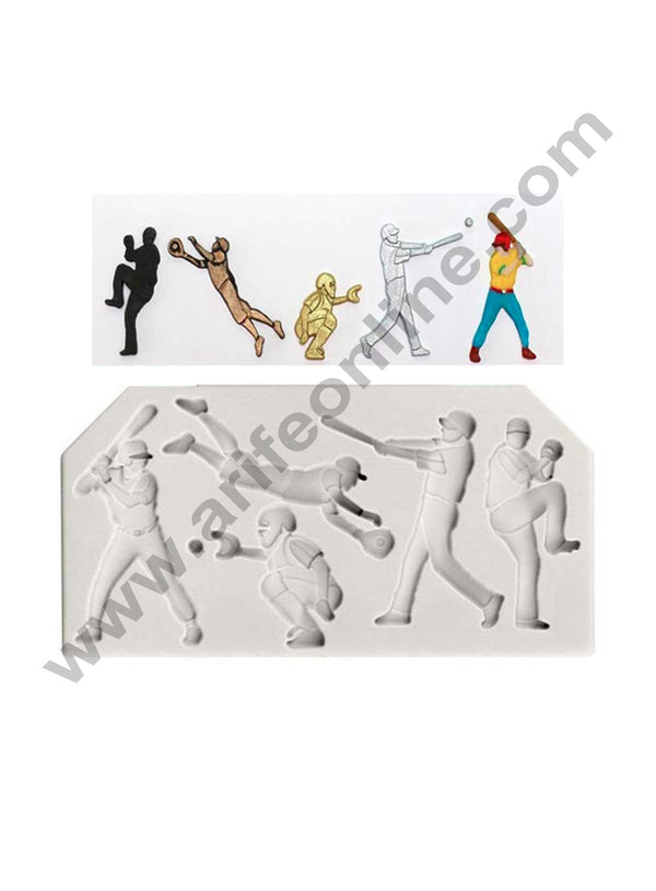 Cake Decor Baseball Desing Fondant Marzipan Mould
