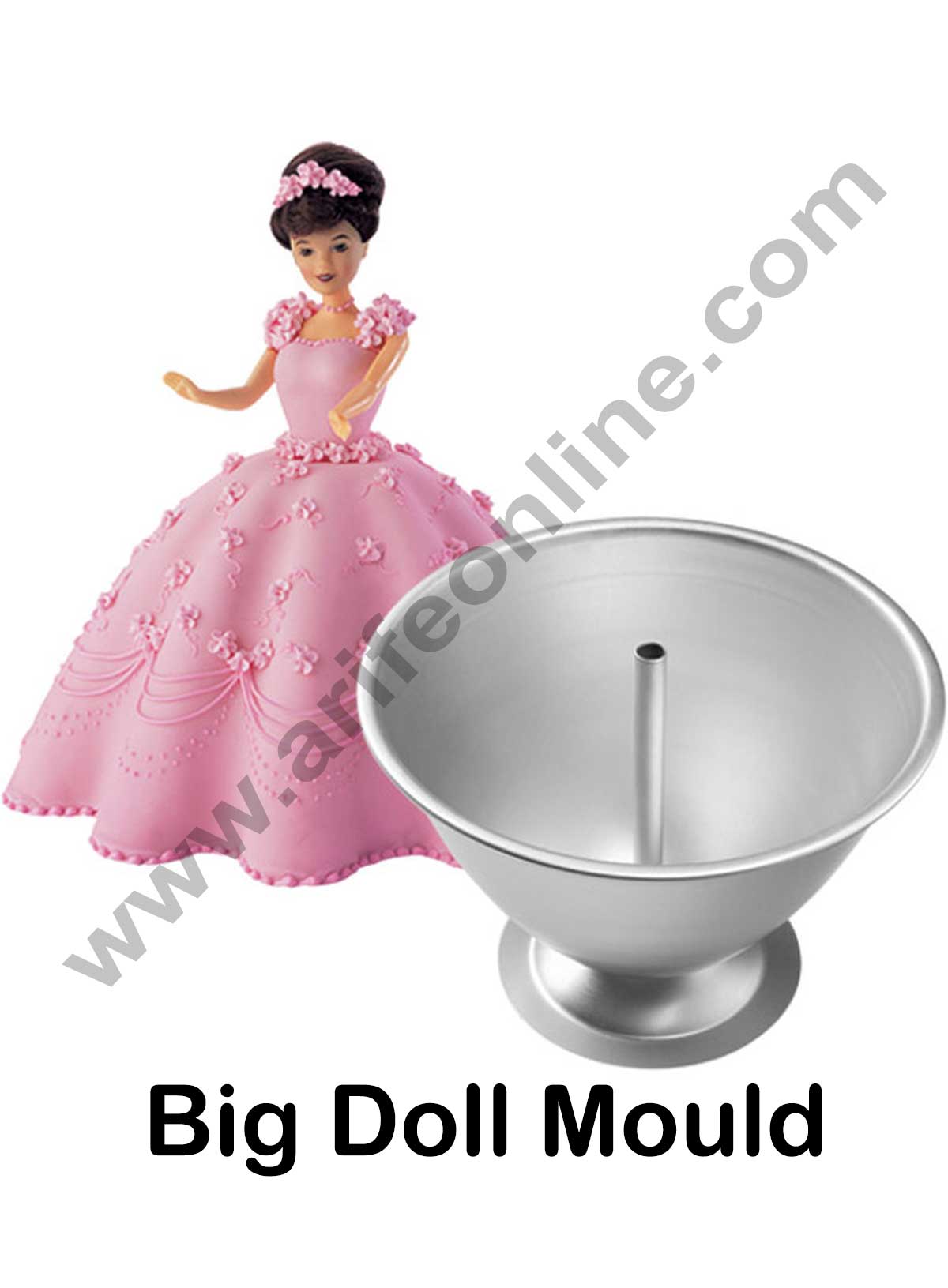 Buy #2 Aluminium Doll Cake Mould Online in India