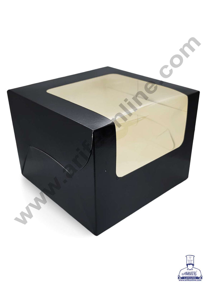 Cake Decor Cake Boxes Black Paper Boxes - 10 Inch Pack of 10 Pieces