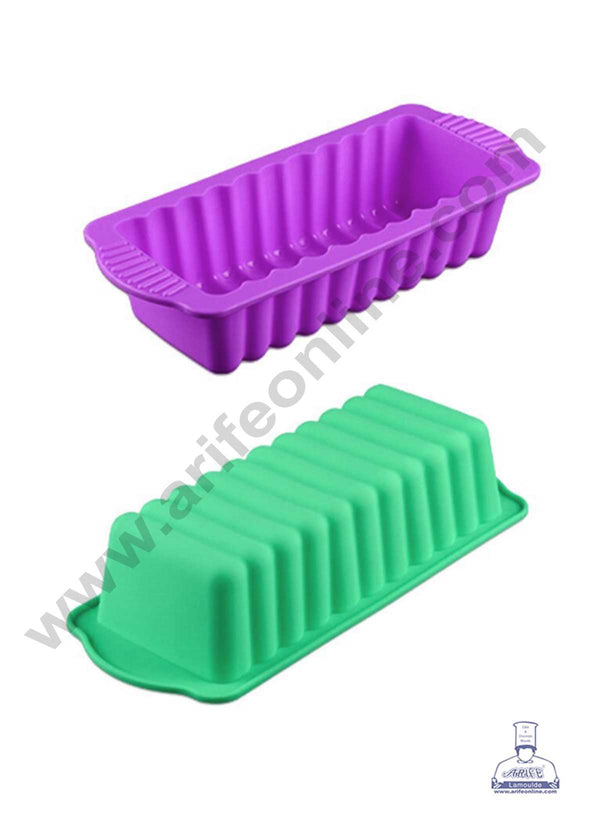 CAKE DECOR™ 1 Cavity Bread Loaf Shape Silicon Muffin Mould Silicon Cupcake Mould (SBSM-861)