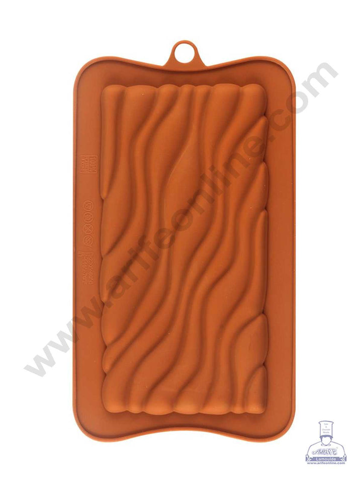 CAKE DECOR™ 1 Cavity Groovy Bar Shape Silicone Chocolate Mold ( SBCM-725 )