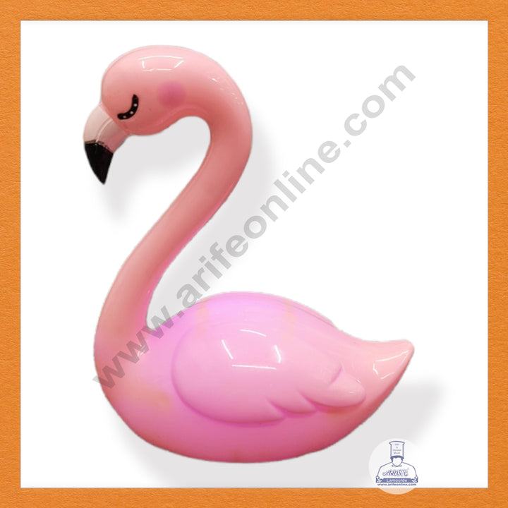 CAKE DECOR™ 1 Piece Flamingo With LED Plastic Toys for Cake Toppers SBTO-039