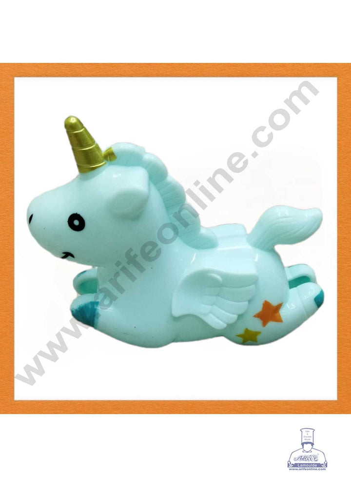 CAKE DECOR™ 1 Pieces Blue Baby Unicorn Toys Cake Toppers (SB-T-FM-2)