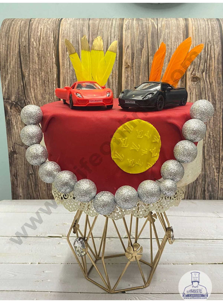 CAKE DECOR™ 1 Pieces Porsche Car Toys Cake Toppers