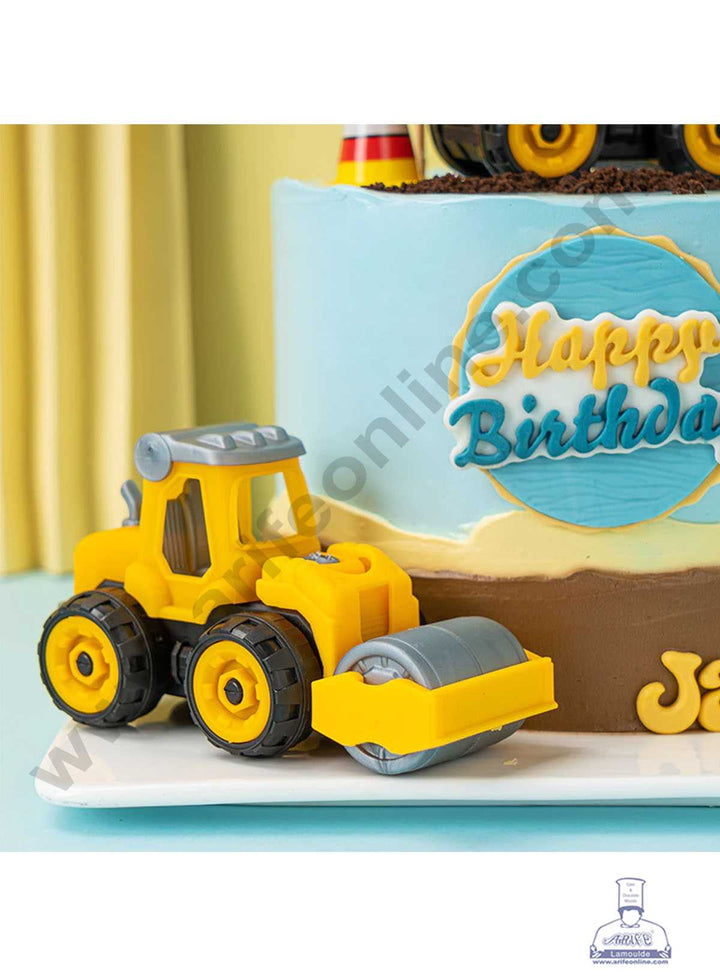 CAKE DECOR™ 1 Pieces Roller Construction Vehicle Toys Cake Toppers (SB-T-999-1-Roller)
