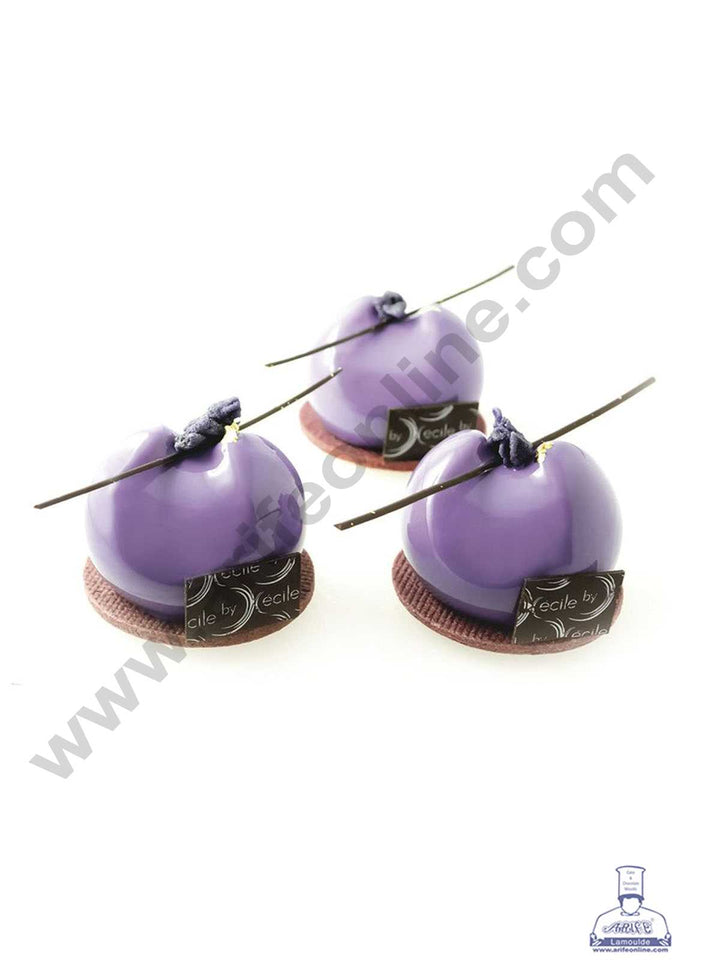 CAKE DECOR™ 12 Cavity 3D Pavoflex Moon Shape Muffin Mould Entremet Cake Mould Mousse Mold