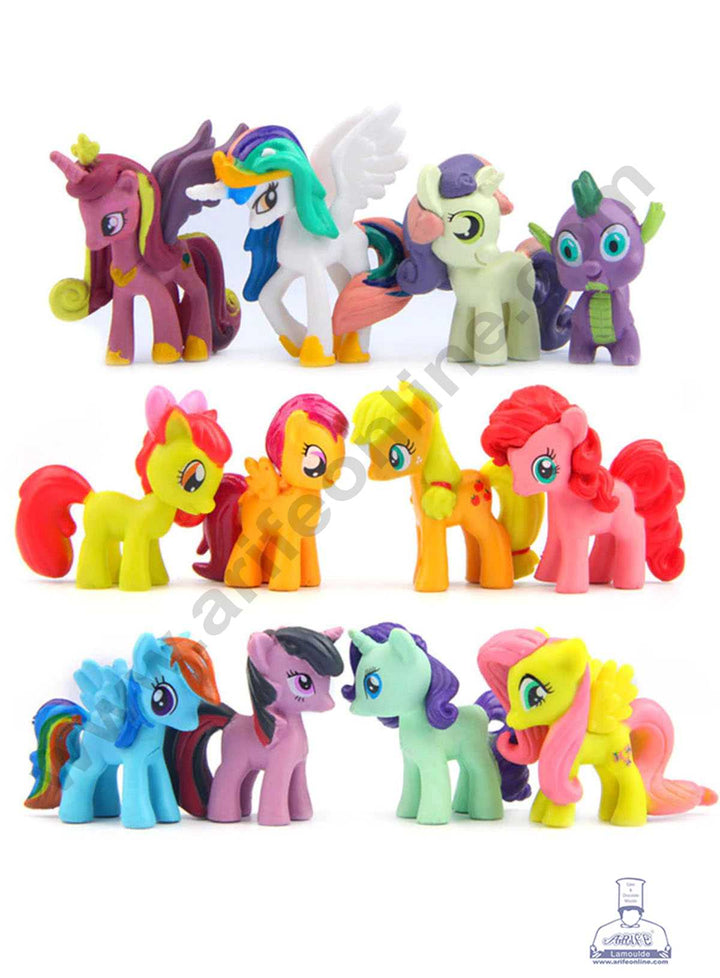 CAKE DECOR™ 12 Pieces My Little Pony Toys Cake Toppers (SB-T-CJ005)