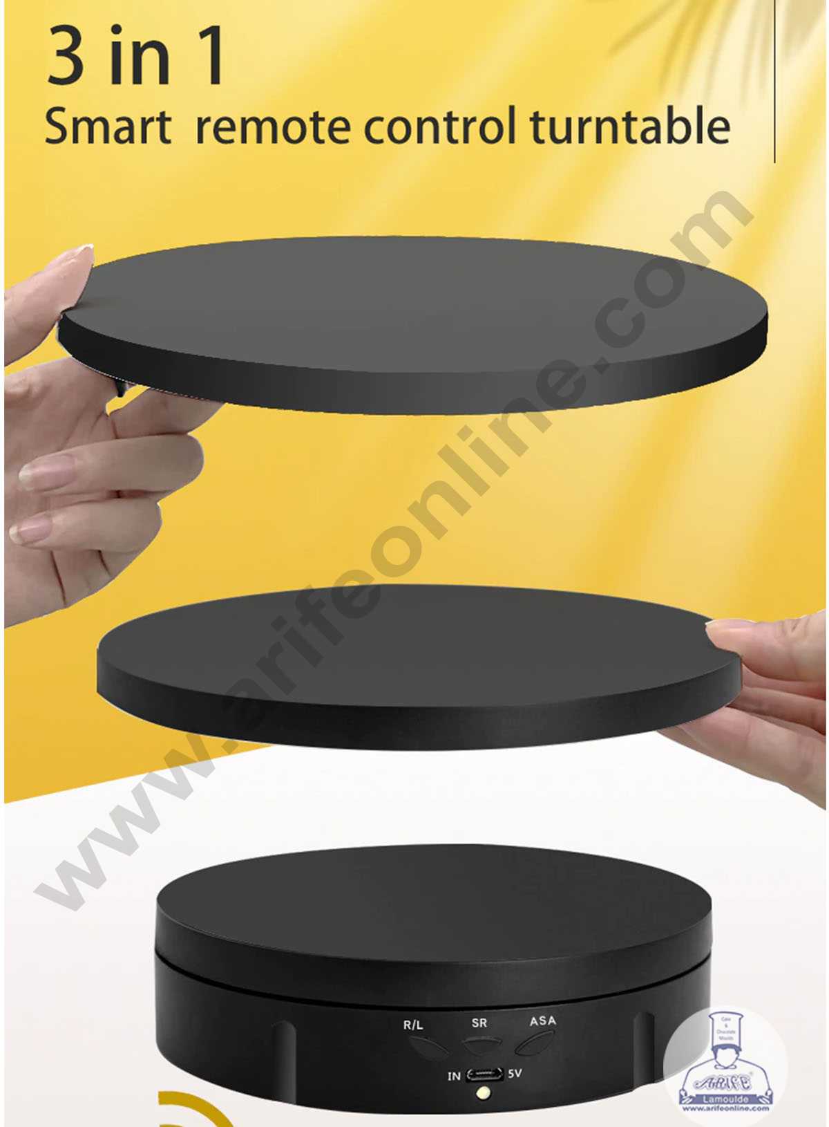 Buy Trim n Turn Ultra Cake Turntable Rotating Cake Stand Easy Glide Fondant  Smoother Cake Turntable Revolving Cake Decorating Stand 28cm Online at Low  Prices in India - Amazon.in