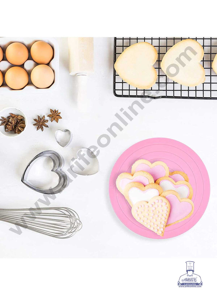 CAKE DECOR™ 360 Cookie Decorating Turntable Revolving Table Cupcake and Small Cake Decorating - (1pcs Pack)