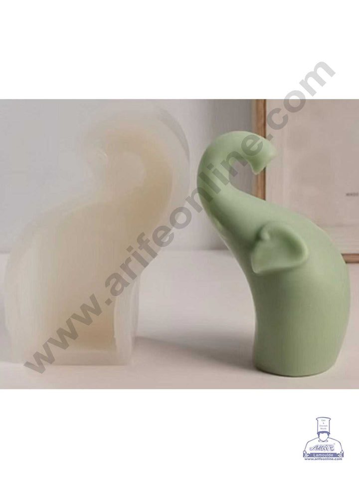 CAKE DECOR™ 3D Silicon 1 Cavity Elephant Shape Silicon Candle Moulds SBSP-DYF7025