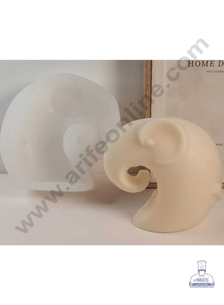CAKE DECOR™ 3D Silicon 1 Cavity Elephant Shape Silicon Candle Moulds SBSP-DYF7027