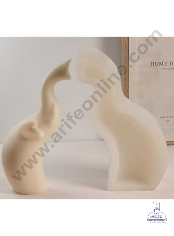CAKE DECOR™ 3D Silicon 1 Cavity Elephant Shape Silicon Candle Moulds SBSP-DYF7029