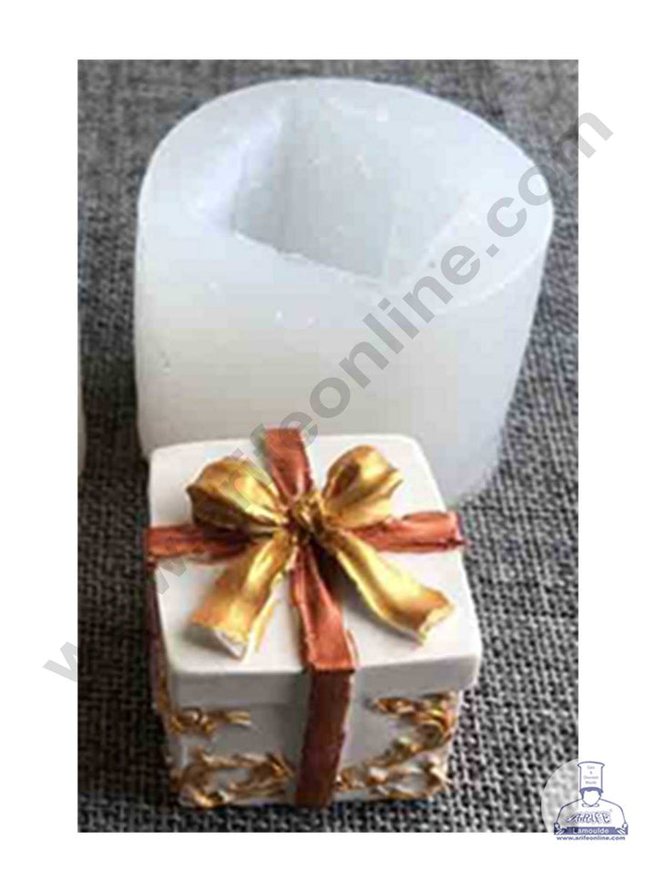 CAKE DECOR™ 3D Silicon 1 Cavity Gift Box Shape Silicon Candle Moulds SBSP-DYF6161