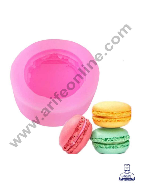 CAKE DECOR™ 3D Silicon 1 Cavity Macaroon Shaped Silicon Candle Moulds SBSP-DYF6083