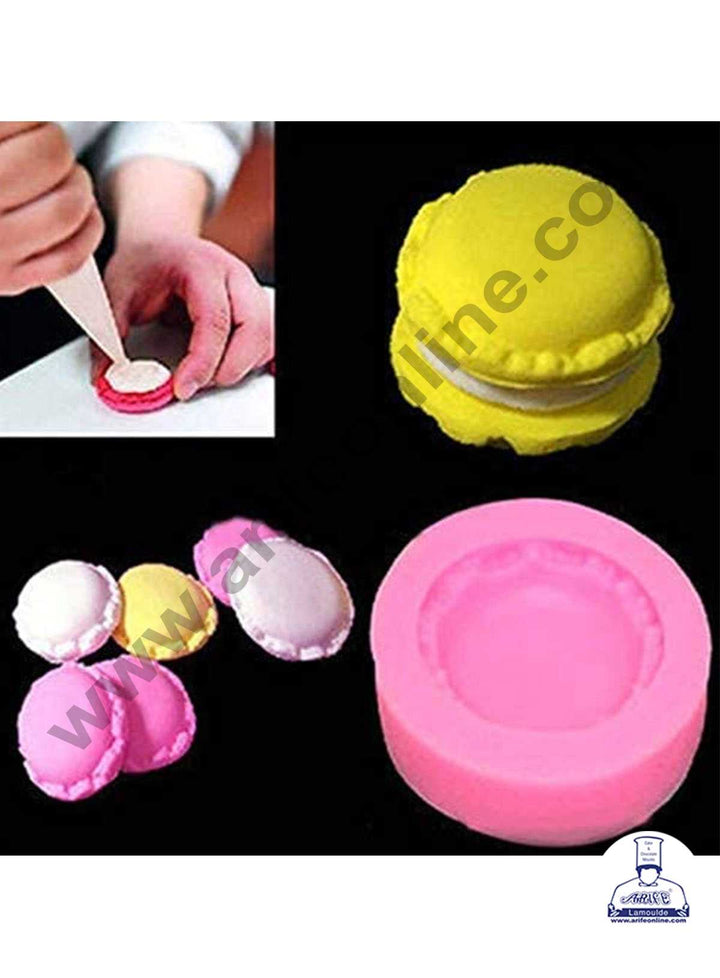 CAKE DECOR™ 3D Silicon 1 Cavity Macaroon Shaped Silicon Candle Moulds SBSP-DYF6083