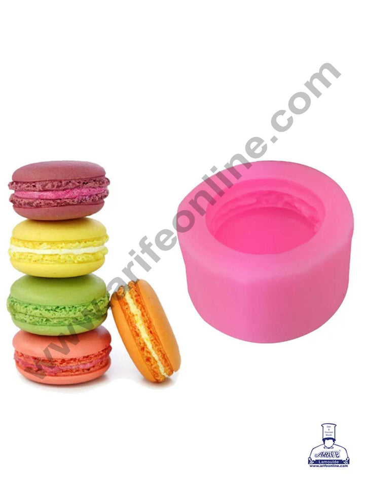 CAKE DECOR™ 3D Silicon 1 Cavity Macaroon Shaped Silicon Candle Moulds SBSP-DYF6083